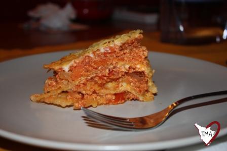 Lasagne di verza al ragù di pollo