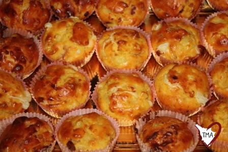 Muffins salati cipolla e pancetta