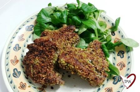 Cotolette di agnello ai pistacchi