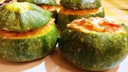 Zucchine tonde ripiene al tonno